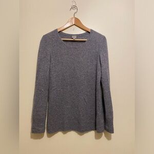 NOUVEAUX CASHMERE Gray Long Sleeve Sweater. Size M